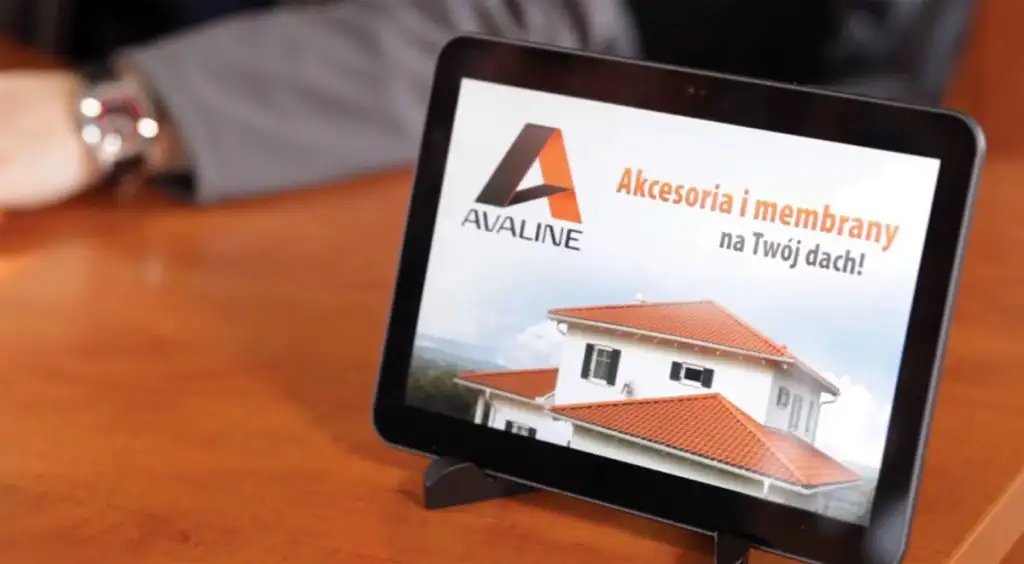 tablet z reklamą avaline